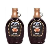 Amish Wedding Syrup, Ohio Made for Pancakes or Waffles, Two 12 oz Glass Bottles