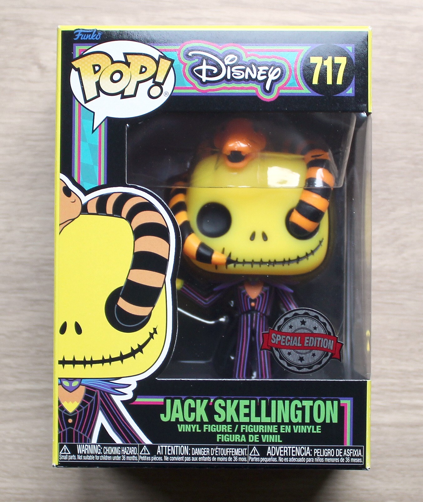 En Oferta Funko Pop Disney Nbc Jack Skellington Con Luz Negra Serpiente + Protector Gratuito