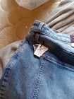 Ava Viv Size 24 Wide Leg Crop High Rise Relaxed Hip And Thigh Blue Jeans — photo 5