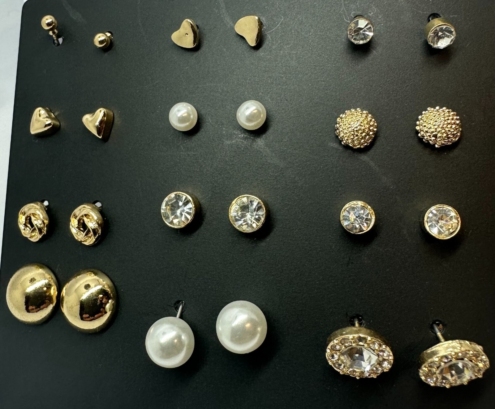 12 Pair Stud Earring Jewelry Set Pack Sets Assorted Multiple Earrings