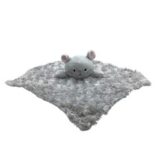 Baby by Bon B b  Plush Gray Mouse Lovey Security Blanket Gray 14  Soft Swirls