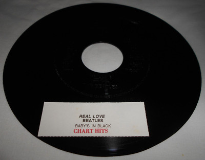 The Beatles Real Love Mint- 7'' Jukebox 1996 Promo & Strip Baby's In Black  R6425