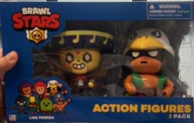P.M.I. Brawl Stars Action Figures Two of Four 6.5'' Open & Used Damaged Packaging