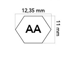 Cinghia esagonale tagliaerba trattorino rasaerba 8-161 UNIVERSALE 3251mm AA 128