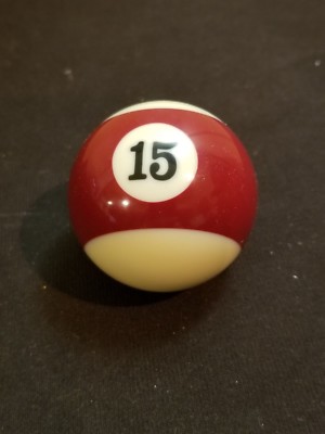      Billiard #15 Ball Standard Size 2-1/4''  Style Cue Replacement / DIY Project