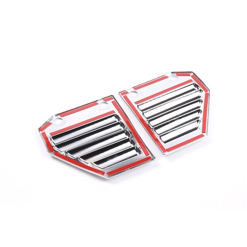 Side Vent Covers Chrome Hood Intake cover Trim Bezel For Hummer H2 2003-09 - Foto 12 di 12