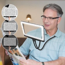 5X Hands Free Magnifying Glass with Light 43 Ultra-Bright Leds, Large Page Magni