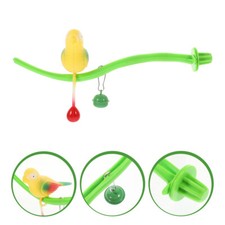 Plastic Bird Perch Toy Stand for Parakeet Parrot Cage Play and Exercise