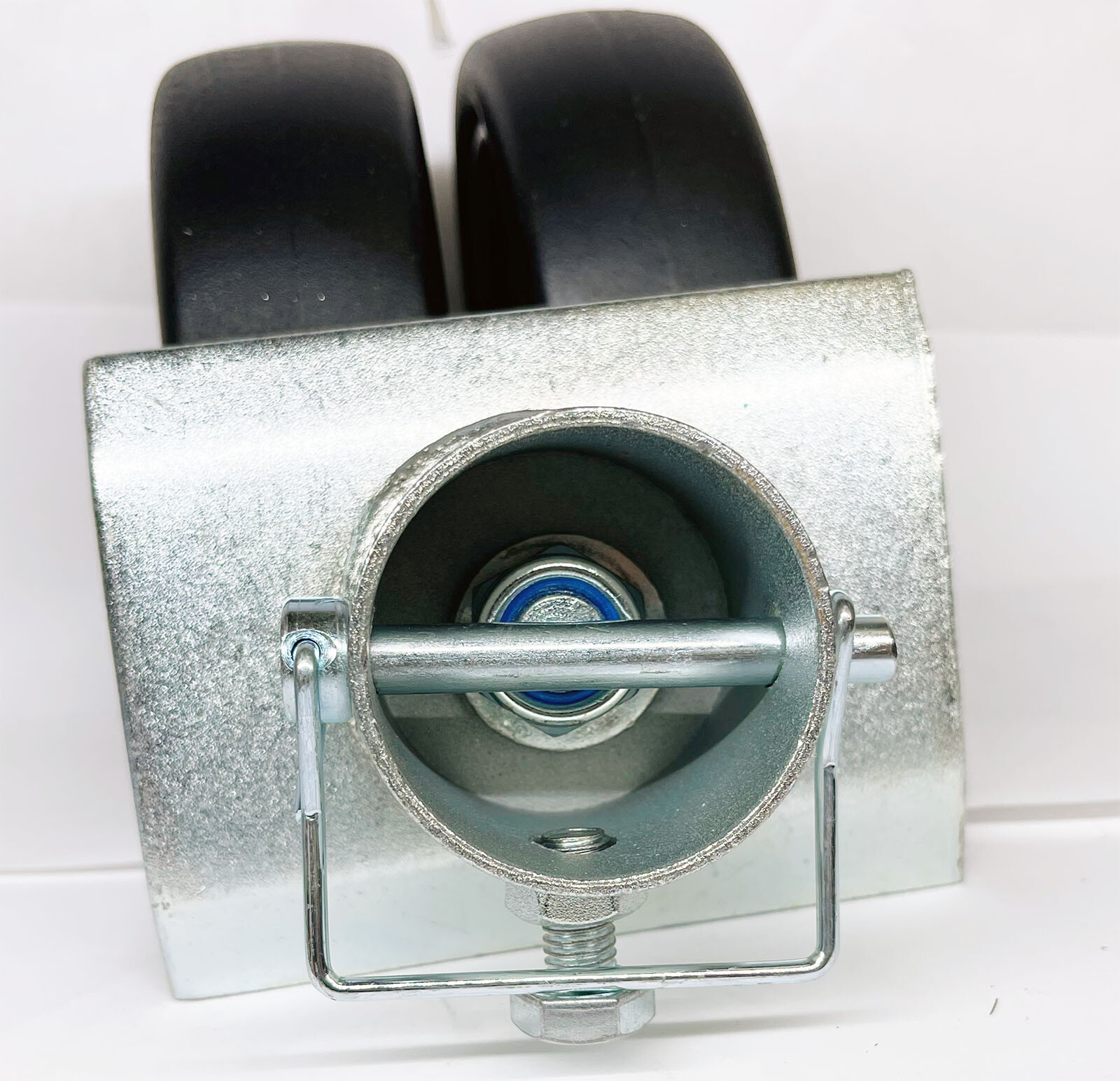 2000lbs Dual Wheel Swivel Caster Trailer Tongue Jack Wheel for Trailer