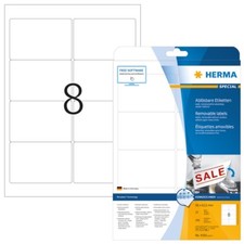 HERMA 4350 Ablösbare Etiketten A4 96x63,5 mm weiß Movables/ablösbar Papier matt 