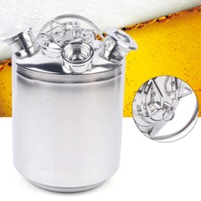 Reinigungsbehälter 10L Edelstahl Zapfanlage Bierkoffer Reinigungsfass Bierfass