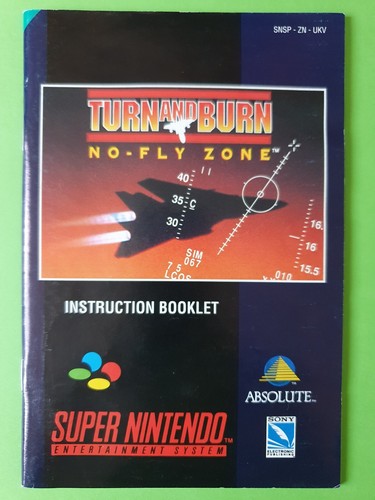 TURN AND BURN no-fly-zone / Jeu Super Nintendo UKV Complet + Crystal Box / Sony - Bild 22 von 23