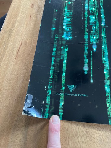 The Matrix Reloaded (2003) SEHR SELTEN 27x40" Original Holofoil Poster Wachowskis! - Bild 4 von 6