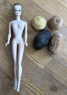 Vintage Mattel Midge Fashion Queen Barbie Doll with 4 Wigs