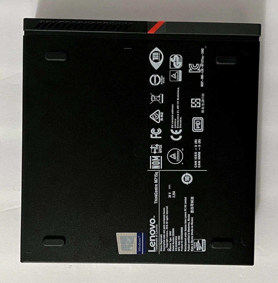 Lenovo ThinkCentre M715q Tiny PC AMD PRO 4GB RAM 128GB NVMe SSD No OS New - Image 3 of 4