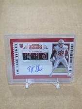 2019 Panini Contenders Draft Picks - College Ticket T.J. Edwards #184 (AU, RC)