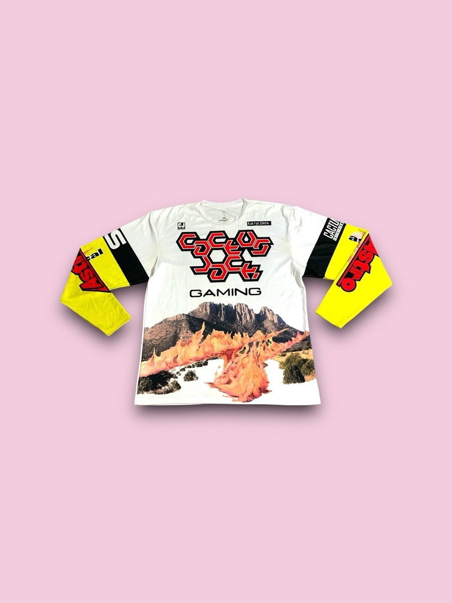 シャツ TRAVIS SCOTT FOOTBALL JERSEY XL Travis Scott Cactus Jack Gaming Jersey Long sleeve Shirt