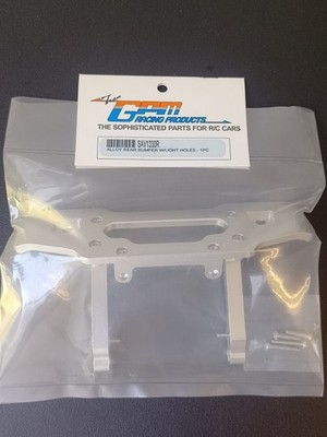GPM RACING ALUMINIUM TUNING RAMMER HINTEN HPI SAVAGE SILBER ELOXIERT