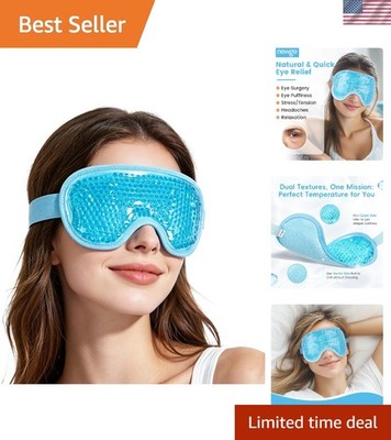 Compact Cooling Eye Mask for Travel: Adjustable & Flexible Relief for Tired Eyes