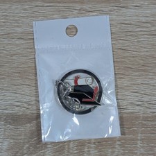 Graduation Cap Keychain Charm Silver Tone Red Black Enamel Grad Gift