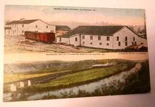 Cedar Chest Factory/Roanoke Valley Altavista VA W E Burgess Scottsville VA