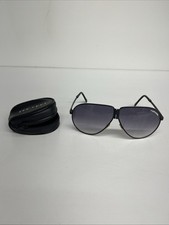 Vintage Ferarri Foldable Sunglasses With Case Cracked Lens READ
