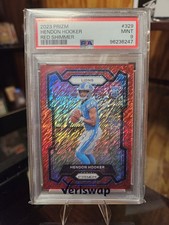 2023 Panini Prizm - Rookies Hendon Hooker #329 Red Shimmer Prizm /35 (RC)