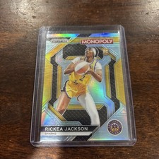 2024 Prizm Monopoly WNBA Rickea Jackson Insert RC Light Blue /199 Sparks