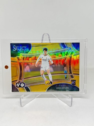 2023-24 Panini Select La Liga Soccer Arda Guler Gold Rookie /10 Field Level