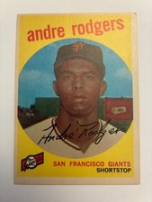 1959 Topps #216 Andre Rodgers San Francisco Giants (white back)