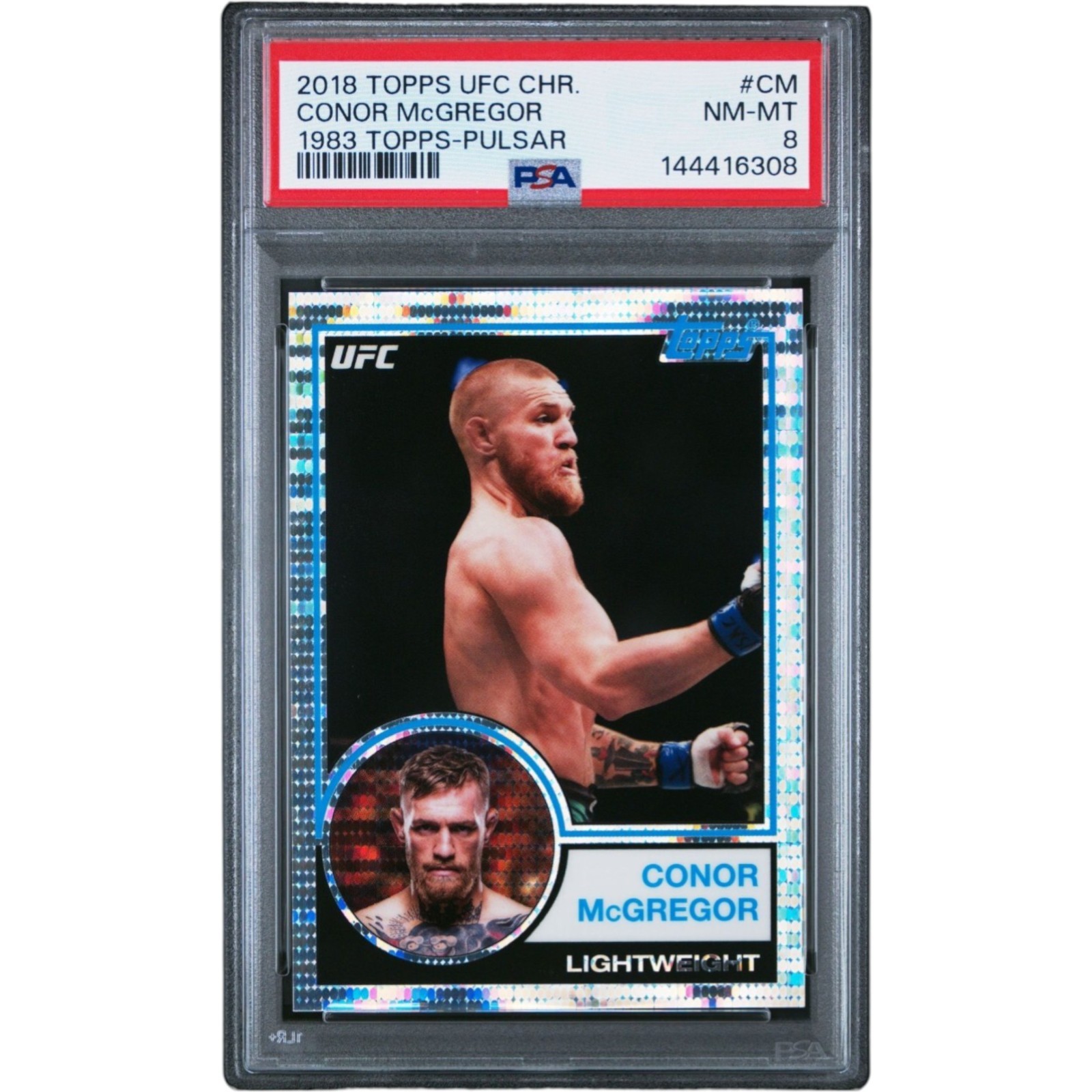 Conor McGregor #UFC83-CM Ufc Cards 2018 Topps UFC Chrome 1983 trading card — raw and PSA graded price guide