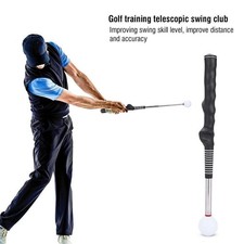 Golf Swing Grip Trainer Warm Up Training Aid Telescopic Club for Beginner