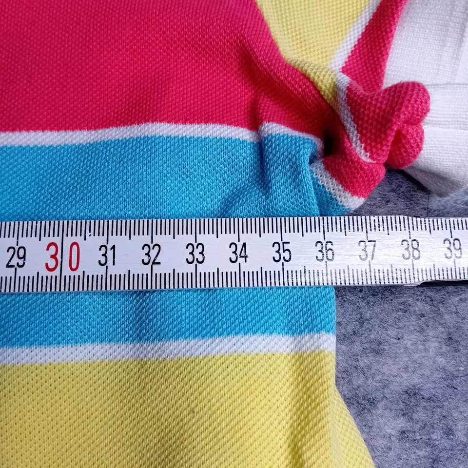 POLO MUJER LACOSTE MANGA CORTA TALLA 36 RAYAS - ENVÍO GRATUITO - COLOR RARO Foto 4 de 4