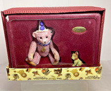 Steiff Collection by Enesco 1926 Teddy Clown Bear Bully Dog Figurines