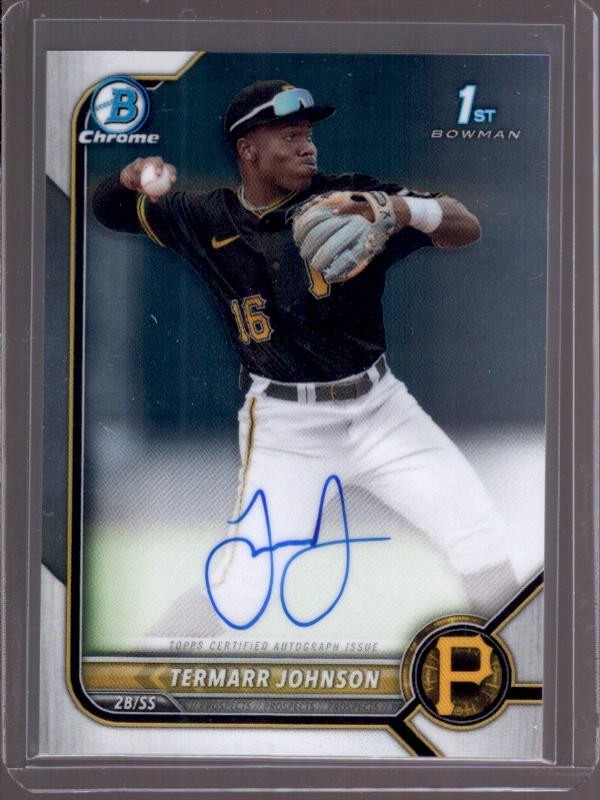 TERMARR JOHNSON 2022 Bowman Chrome Draft 1st Rookie RC Autograph Auto #CDA-TJ