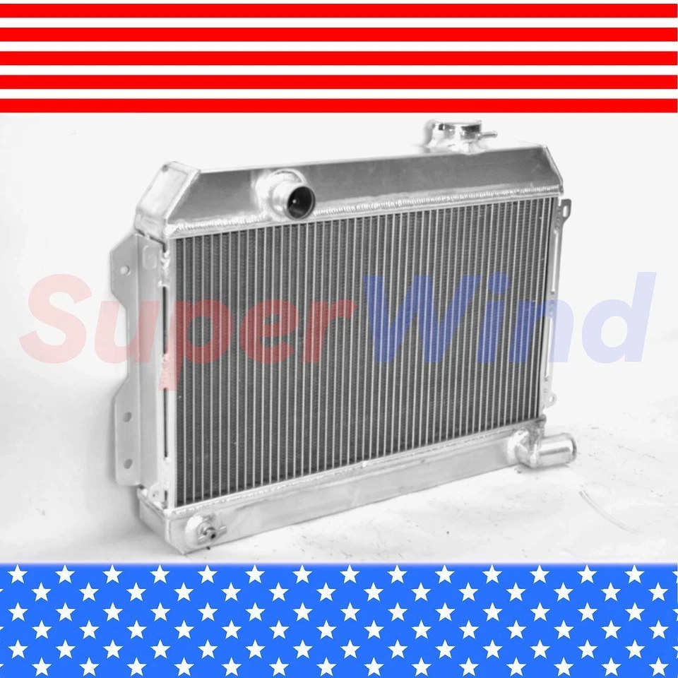 Radiador de aluminio para camioneta Datsun 620 1,6 L3 filas 1972-1973 DPI487 MT viento Foto 2 de 4