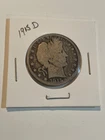 1915 D barber half dollar