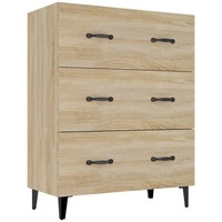 Sideboard Sonoma-Eiche 69,5X34X90 Cm Holzwerkstoff