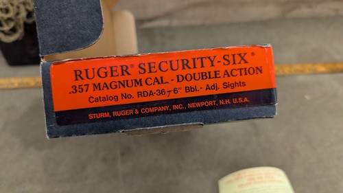 Ruger Security Six .357 Magnum Stainless Original Box with Manual - Picture 7 of 11