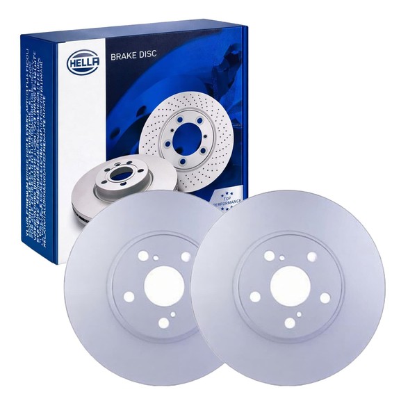 2X Hella Bremsscheiben 275Mm Vorne Passend FüR Toyota Avensis Celica 5442-image