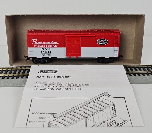 HO Roundhouse 2046 New York Central Pacemaker 40' Boxcar #174718 NOS - Picture 3 of 11