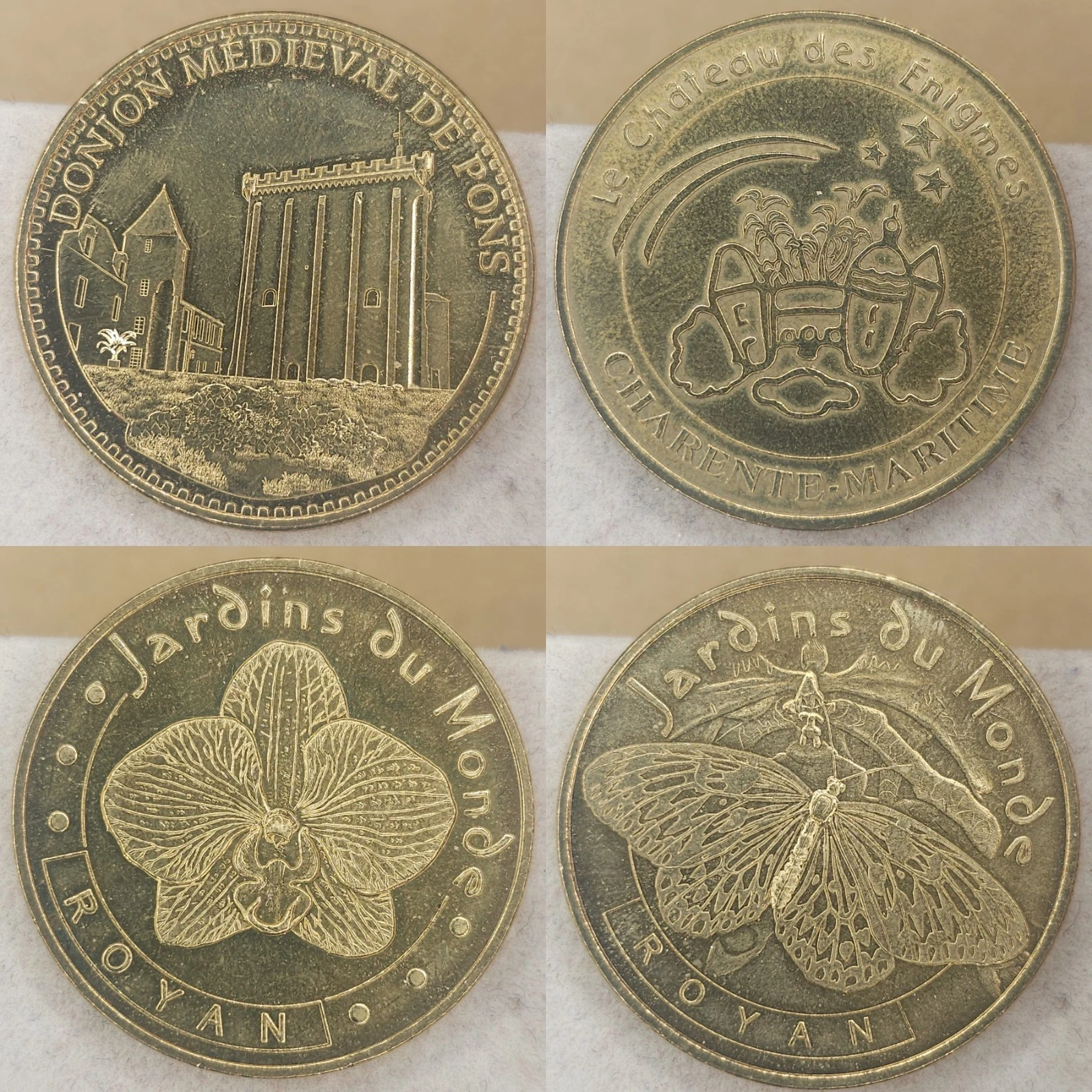 Charente-Maritime 17 - Lot Jetons Touristiques Médailles Monnaie de Paris