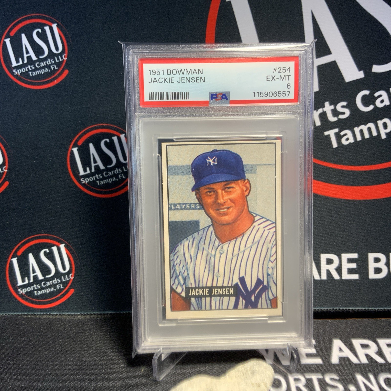 1951 Bowman #254 Jackie Jensen PSA 6 New York Yankees