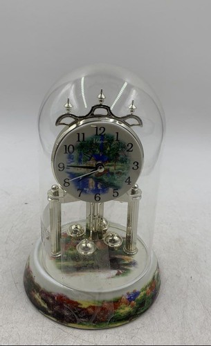 Waltham Porcelain Base Quartz Chime Westminster Dome Anniversary Clock