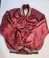 Marshall Bomber Jacket  Satin 70s 80s Retro Rock Band 