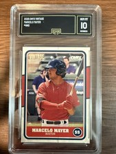 MARCELO MAYER GEM MINT 10 2025 Onyx Vintage BASE CARD Red Sox