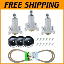 Husqvarna/Craftsman 54" Mower Deck Rebuild Kit with Spindles, Pulleys & More