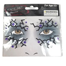 Costume Face Art Stickers 30 Count Sparkling Accents