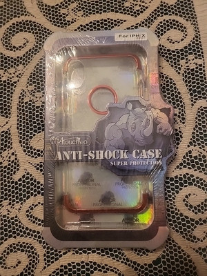 NEW - AtouchBo iPhone X Anti-Shock Case Super Protection - Clear / Rose Gold