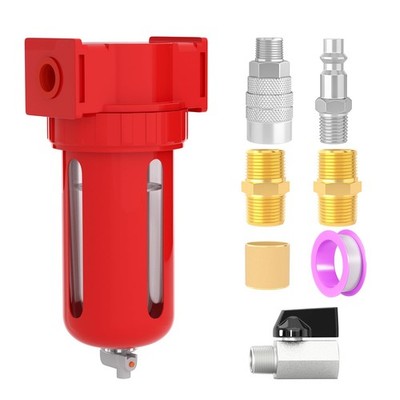 1/4 NPT Aluminium Air Compressor Moisture Filter, Air Desiccant Drying System, M